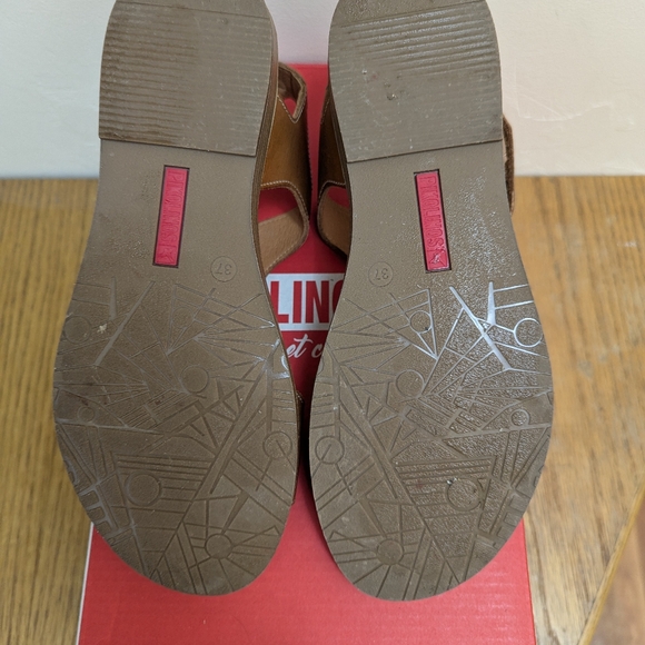 Pikolinos Tan Sandals with T-Strap Design Size 37 - Picture 4 of 5